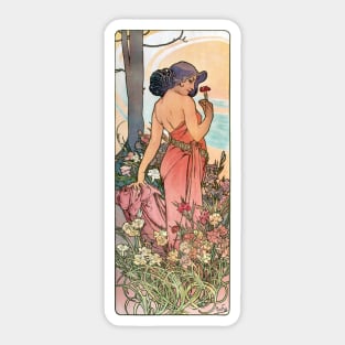 The Flower Series, Carnation (1898) Sticker